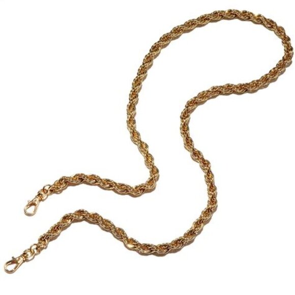 Lele Sadoughi Black and White Petite Dallas Bag Crossbody Gold Chain - Picture 14 of 15